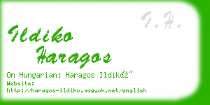 ildiko haragos business card